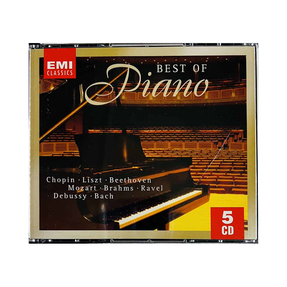 Chopin, Beethoven, Mozart, Liszt ym. CD Best Of Piano 5CD  kansi VG+ levy EX Käytetty CD