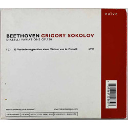 Beethoven, Grigory Sokolov CD Diabelli Variations Op. 120  kansi EX levy EX Käytetty CD