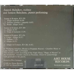 Melnikov Anatoli, Semion Balshem CD Magic of Mozart  kansi EX levy EX Käytetty CD