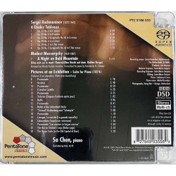 Sa Chen piano CD Pictures At An Exhibition, Super Audio CD  kansi EX levy EX Käytetty CD