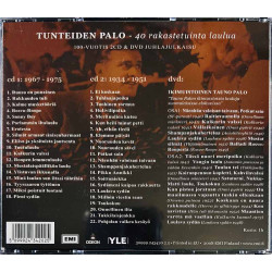 Palo Tauno CD Tunteiden Palo 2CD & DVD juhlajulkaisu  kansi EX levy EX Käytetty CD