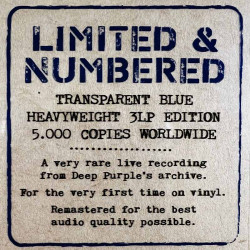 Deep Purple 2021 0214026EMU Live In Wollongong 2001 3LP LP