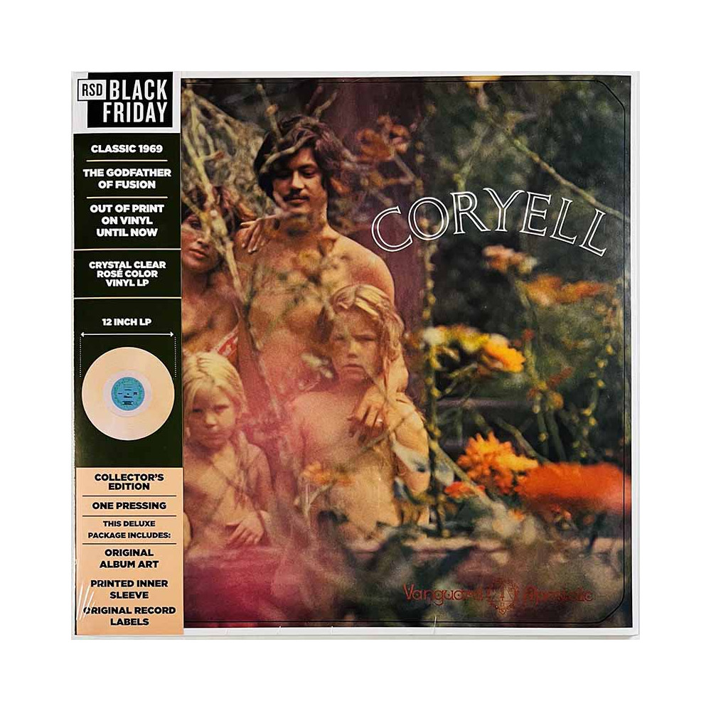 Coryell Larry LP Coryell, crystal clear rose color  vinyyli LP