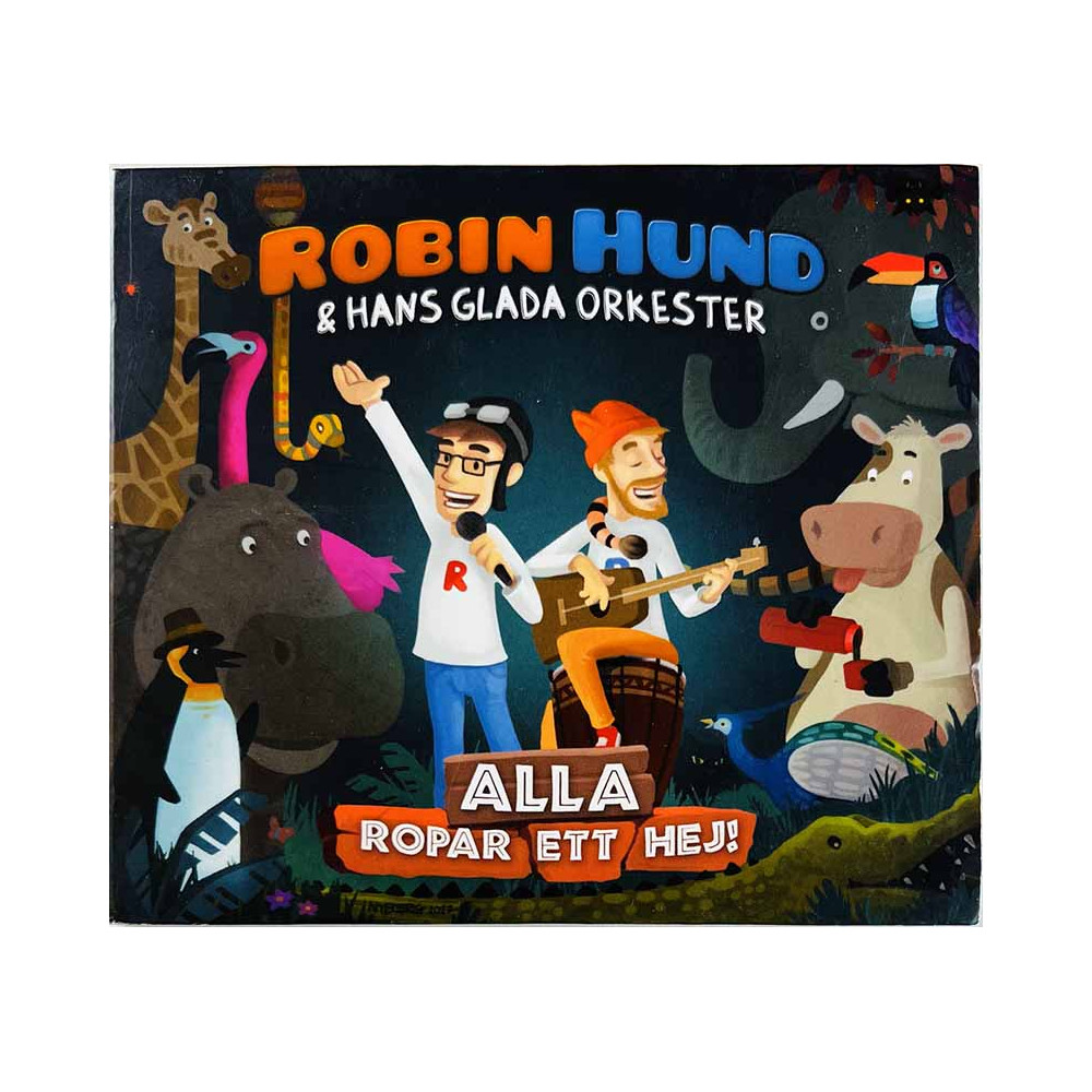 Robin Hund & Hans Glada Orkester CD Alla Ropar Ett Hej!  kansi EX levy EX Käytetty CD