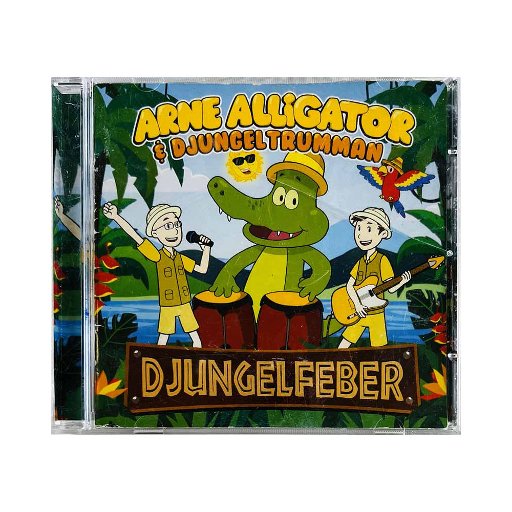 Arne Alligator & Djungeltrumman CD Djungelfeber  kansi EX- levy VG+ Käytetty CD