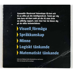 CD ROM Windows 98  eller Macintosh CD Testa din IQ  kansi VG+ levy EX Käytetty CD