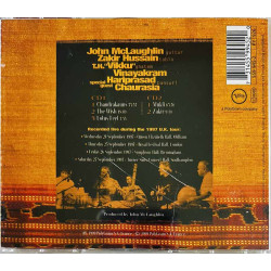 John McLaughlin - Zakir Hussain + CD Remember Shakti 2CD  kansi EX levy EX Käytetty CD