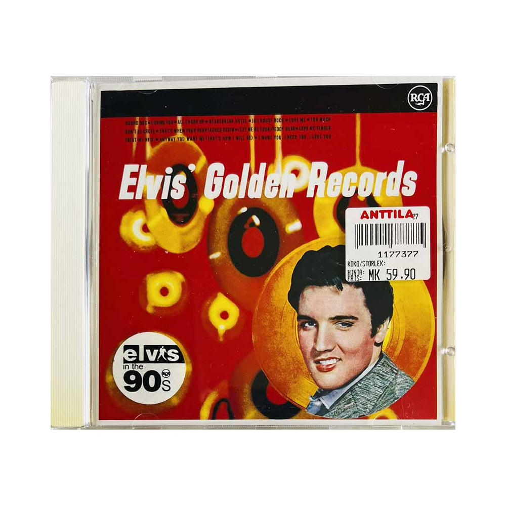 Elvis CD Elvis' Golden Records  kansi EX levy EX Käytetty CD