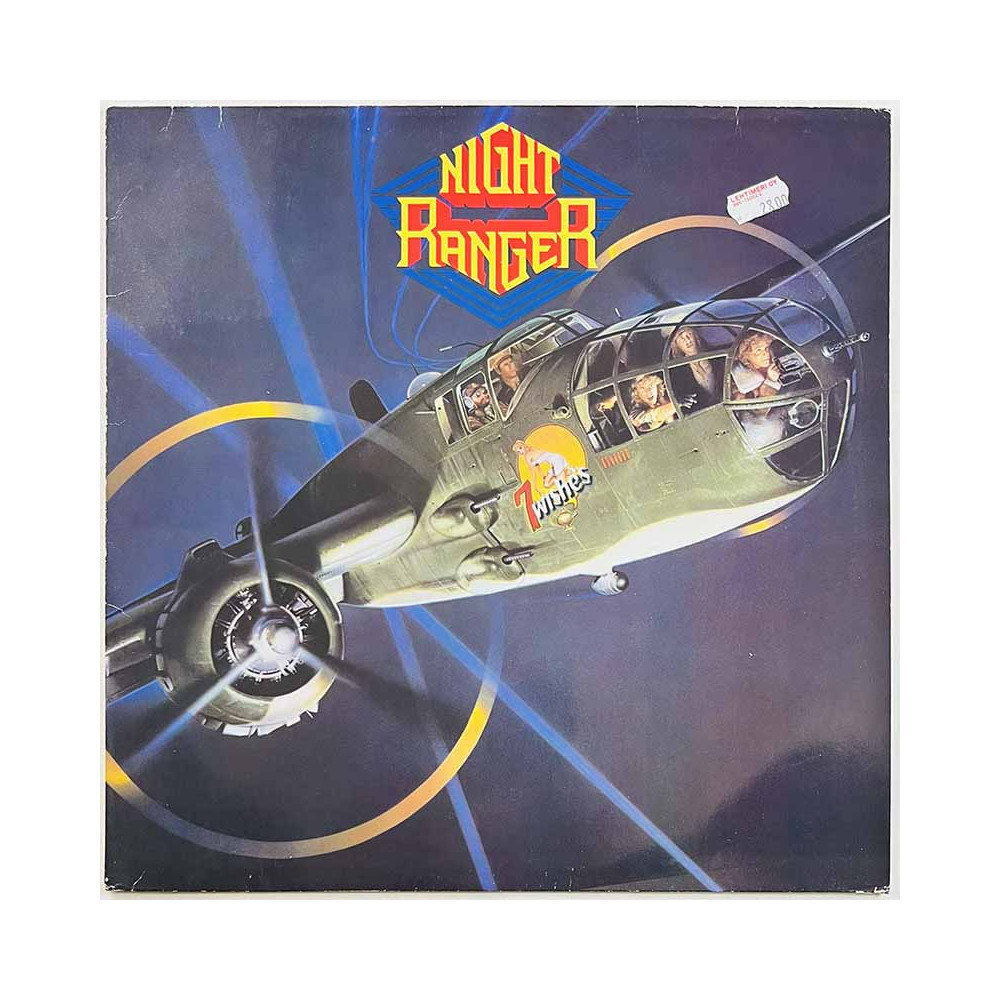 Night Ranger LP 7 Wishes  kansi VG+ levy EX Käytetty LP