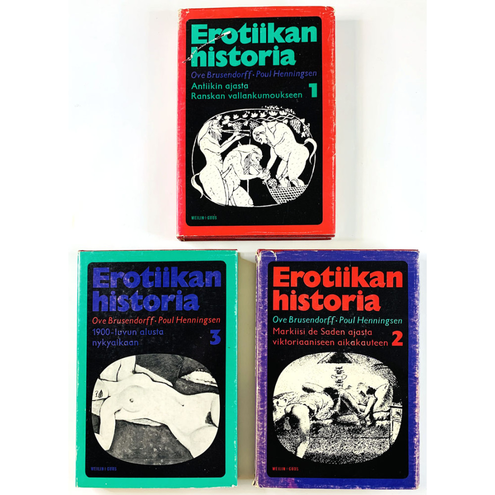 Brusendorff Ove Henningsen Poul 1970  Erotiikan historia 1-3 Käytetty kirja