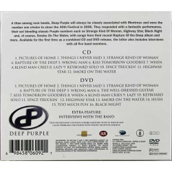 Deep Purple CD Live in concert at the 2006 Montreux Festival CD + DVD  kansi EX levy EX Käytetty CD