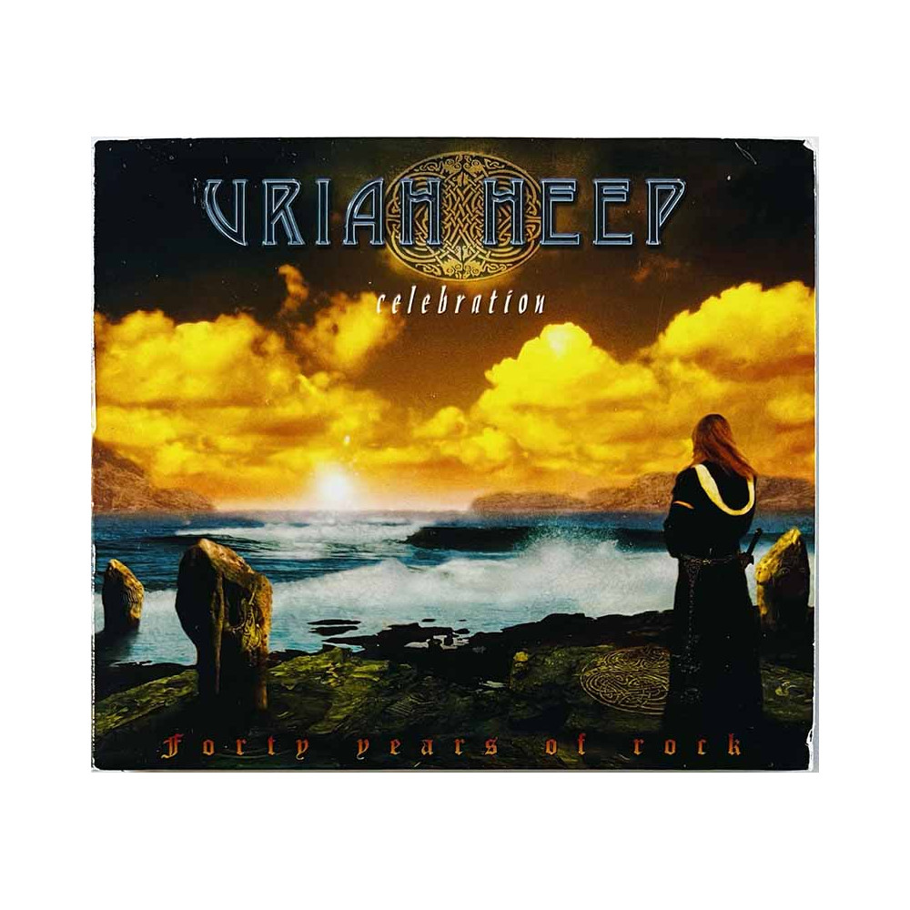 Uriah Heep CD Celebration - Forty Years Of Rock CD + DVD  kansi VG levy EX Käytetty CD