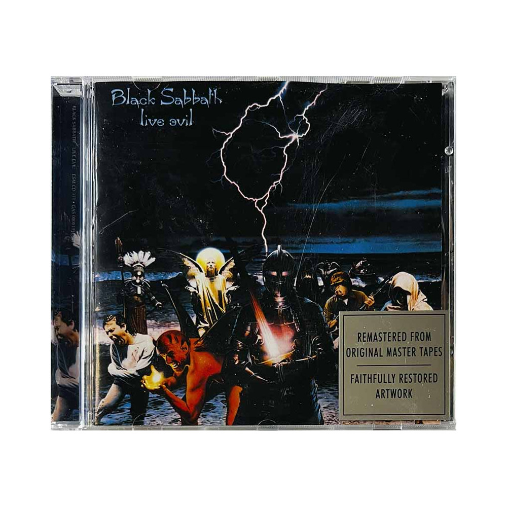 Black Sabbath CD Live evil  kansi EX levy EX Käytetty CD