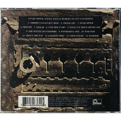 Jimmy Page & Robert Plant CD No Quarter  kansi EX levy EX Käytetty CD