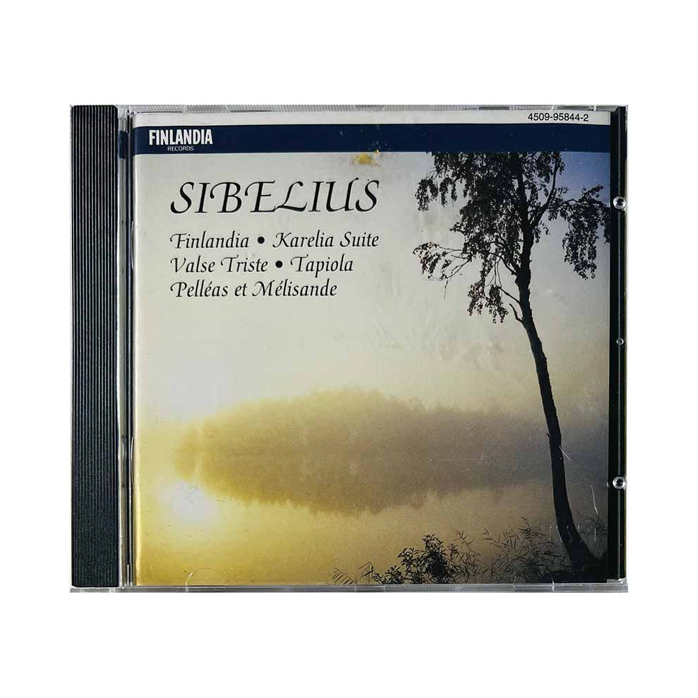 Sibelius Jean CD Finlandia - Karelia Suite - Valse Triste - Tapiola  kansi EX levy EX Käytetty CD