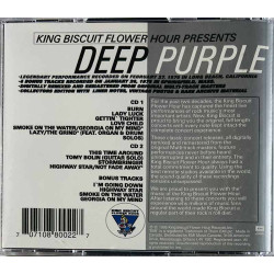 Deep Purple CD King Biscuit Flower Hour Presents In Concert  kansi EX levy EX- Käytetty CD