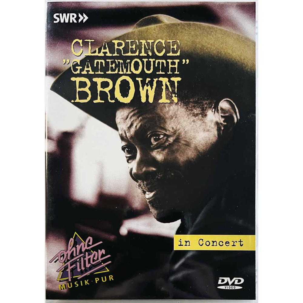 DVD - Brown Clarence Gatemouth 2003 INAK 6520-2 DVD In Concert DVD Begagnat