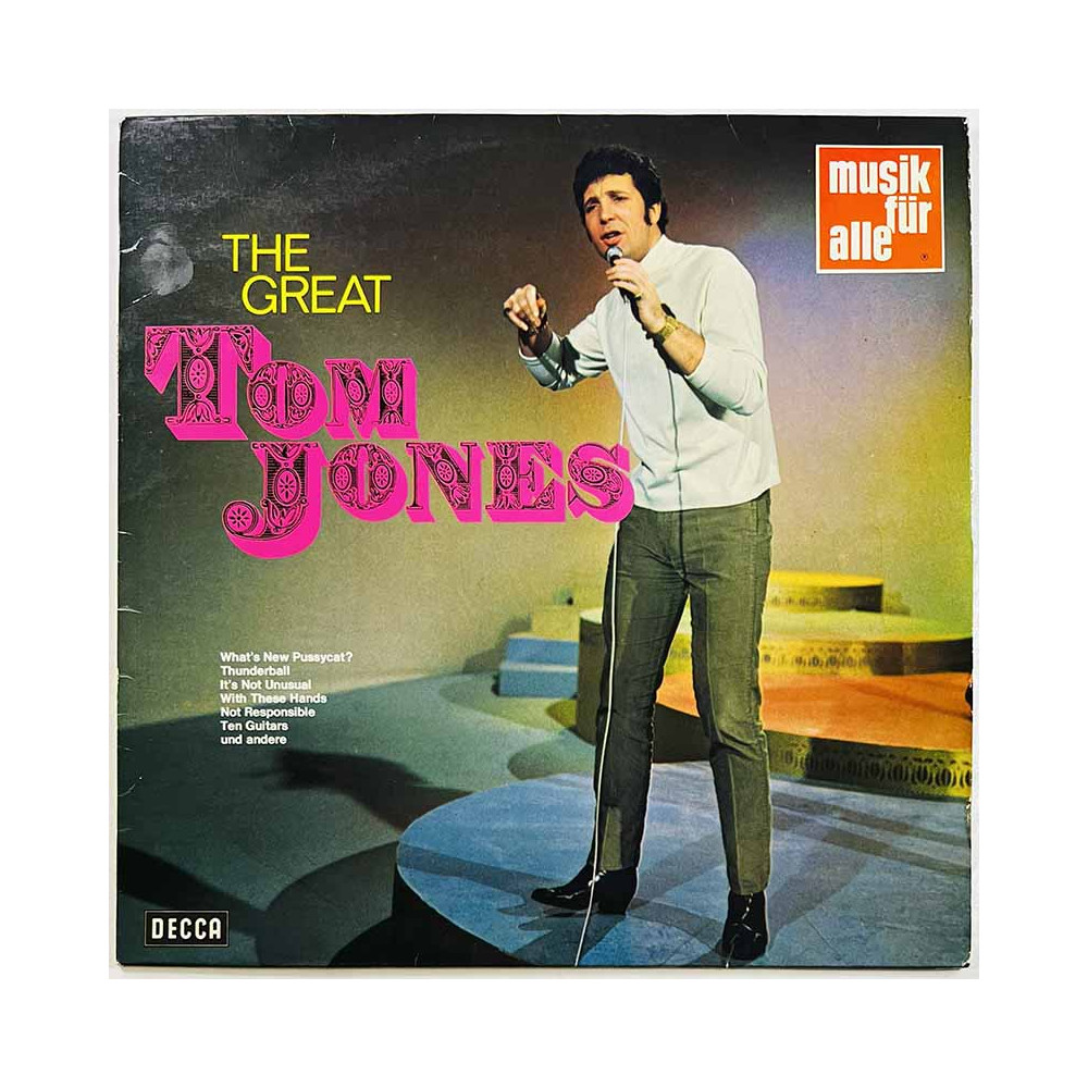 Jones Tom LP The Great  kansi VG+ levy VG+ Käytetty LP