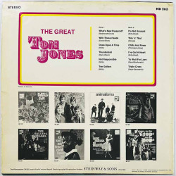 Jones Tom LP The Great  kansi VG+ levy VG+ Käytetty LP