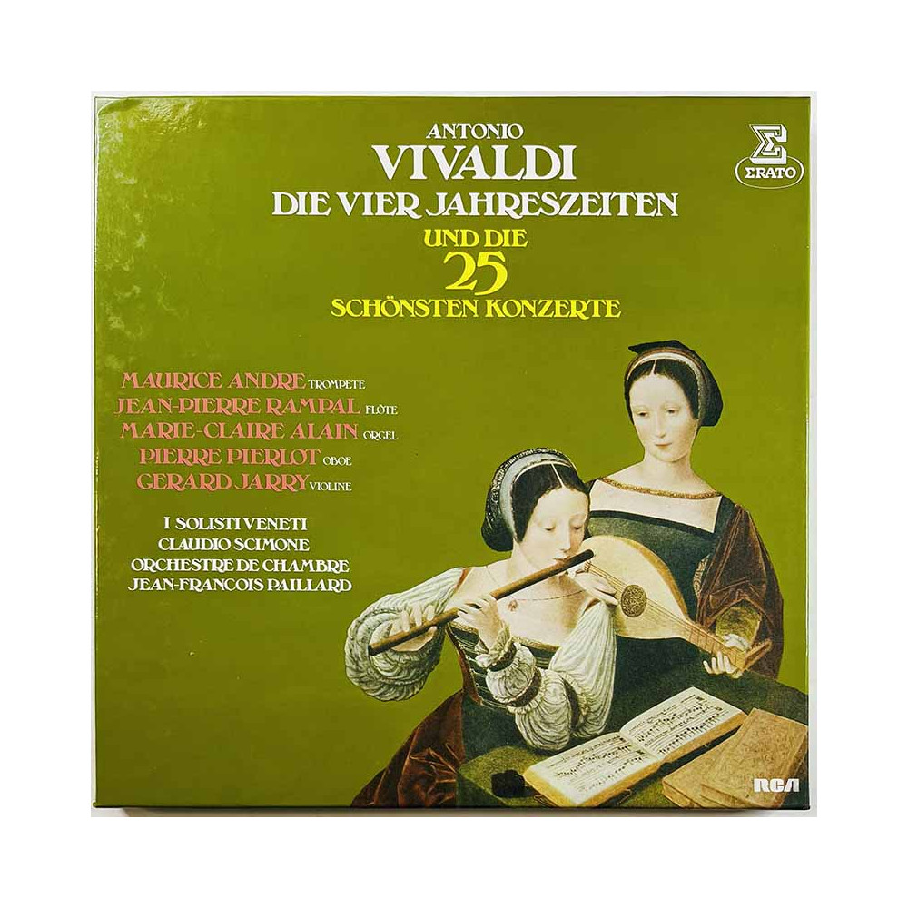 Vivaldi Antonio, Andre, Rampal LP Die vier jahreszeiten und die 25 schönsten konzerte 6LP  kansi EX levy EX Käytetty LP