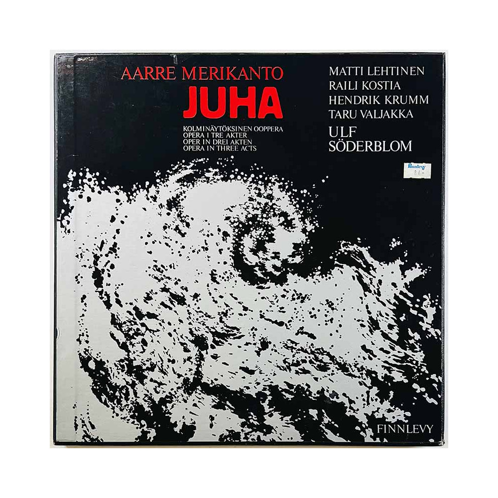 Aarre Merikanto - Matti Lehtinen LP Juha 3LP  kansi EX levy EX Käytetty LP