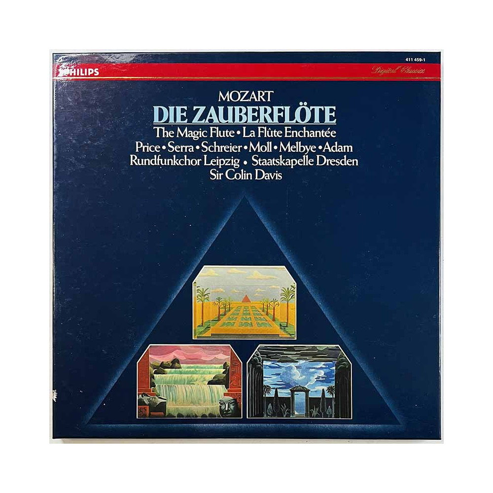 Mozart - Sir Colin Davis 1984 411 459-1 Die Zaberflöte 3LP Begagnat LP
