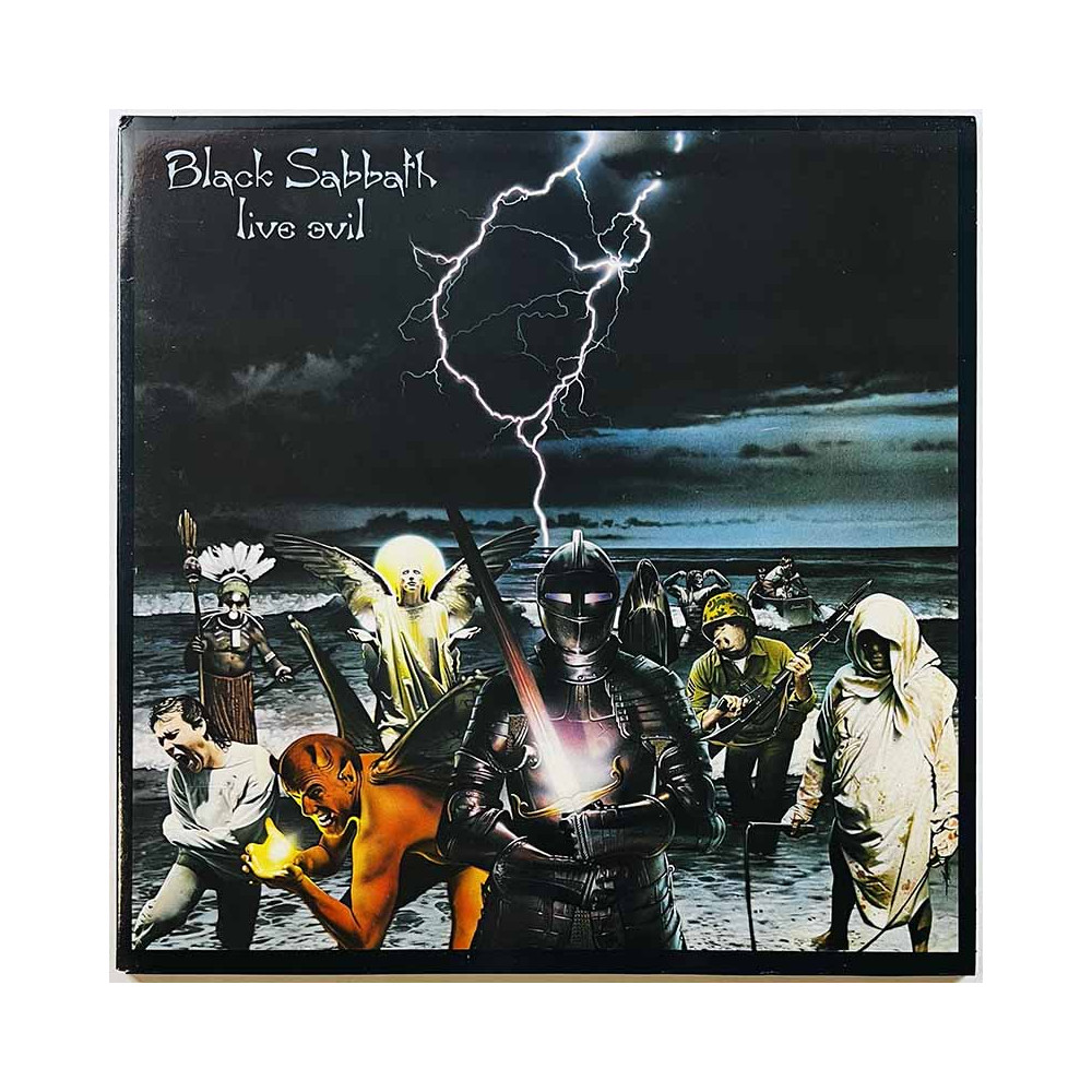 Black Sabbath 1983 6650 009 Live evil 2LP Begagnat LP