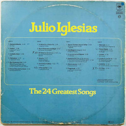 Iglesias Julio: The 24 Greatest Songs 2LP  kansi G- levy G- bonus LP:nä veloituksetta