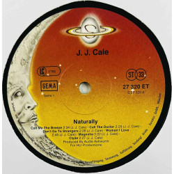 Cale J.J. LP Naturally  kansi G+ levy VG+ Käytetty LP