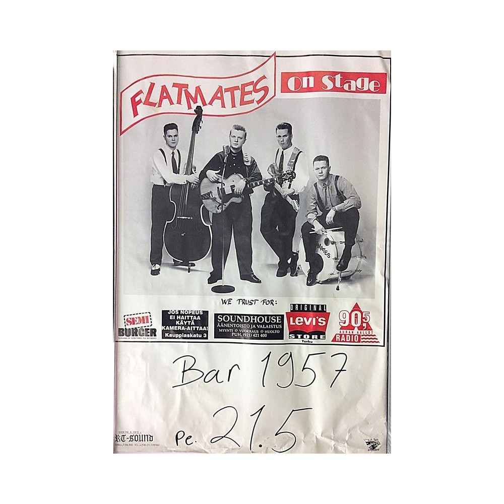 Flatmates: On Stage: Keikkajuliste 40cm x 60cm - JULISTE