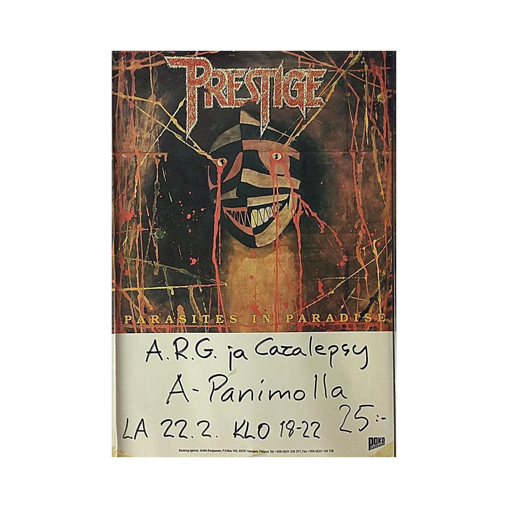 Prestige: Parasites In Paradise: Keikkajuliste 29cm x 41cm - Used Poster