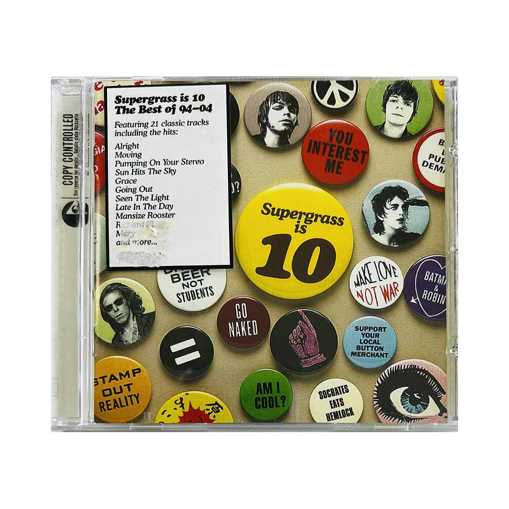 Supergrass CD Supergrass is 10. the best of 94-04  kansi EX levy EX Käytetty CD