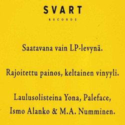 Ismo Alanko, Paleface, M.A.Numminen LP Perkele2 - Uusia Lauluja Suomesta, keltainen  vinyyli LP
