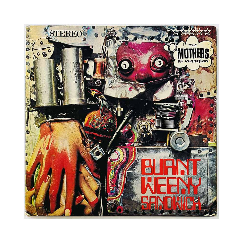 Mothers Of Invention LP Burnt Weeny Sandwich  kansi VG levy VG Käytetty LP