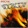 Y & T LP Open Fire live  kansi VG levy VG Käytetty LP