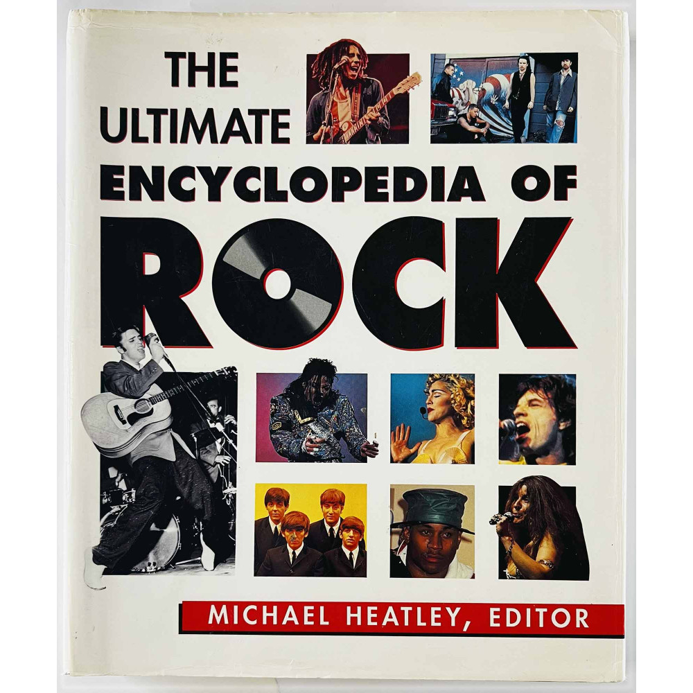 Ultimate Encyclopedia of Rock 1994 ISBN 1 85833 219 2 editor Michael Heatley Käytetty kirja