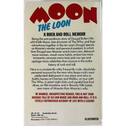 Moon the loon 1981 ISBN 0 352 30505 2 Amazing rock and roll life of Keith Moon Käytetty kirja
