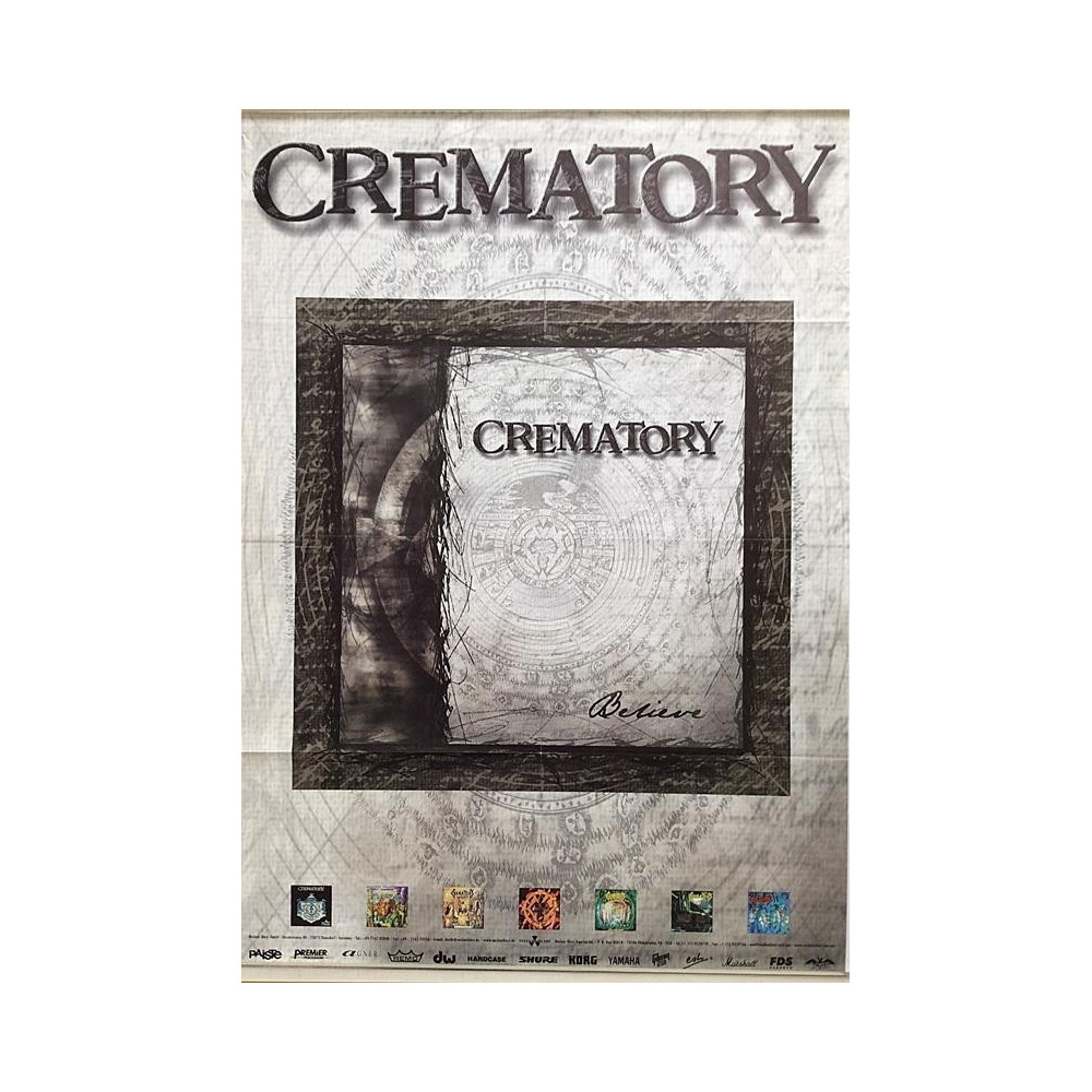 Crematory: Believe: Promojuliste 59cm x 83cm - Begagnat Poster