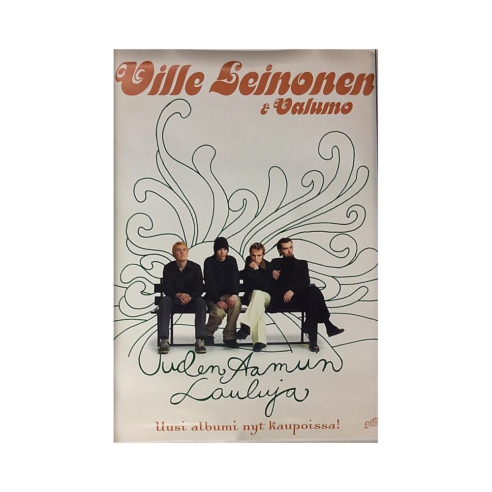 Ville Leinonen & Valumo: uuden aamun lauluja: Promojuliste 41cm x 59cm - Begagnat Poster