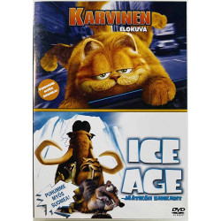 DVD - Elokuva DVD Karvinen elokuva / Ice Age jäätikön sankarit  kansi EX levy EX Käytetty DVD