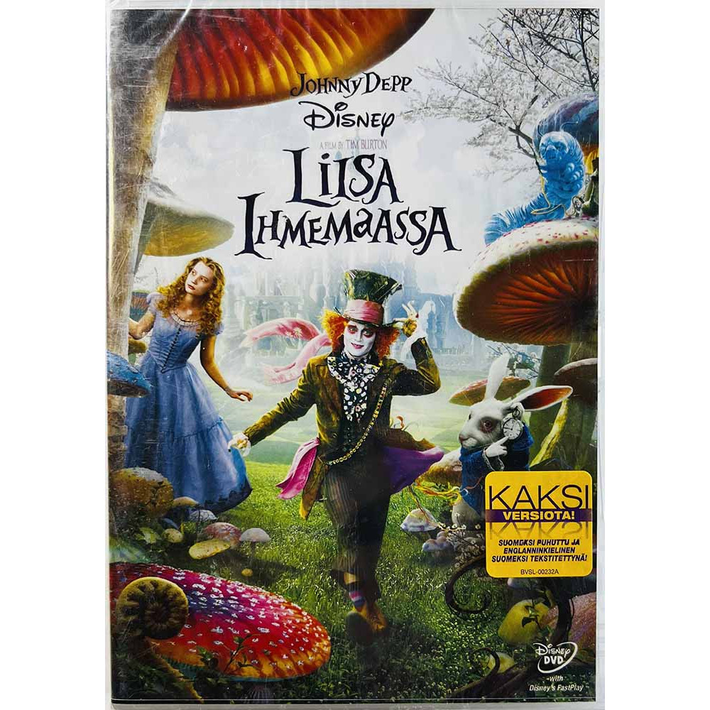 DVD - Elokuva DVD Liisa Ihmemaassa  kansi EX levy EX Käytetty DVD