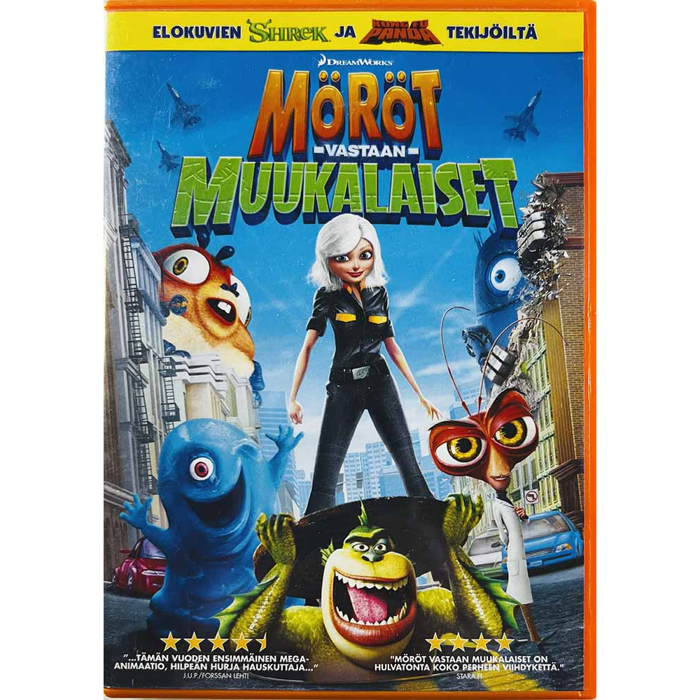DVD - Elokuva DVD Möröt vastaan Muukalaiset  kansi EX levy EX Käytetty DVD