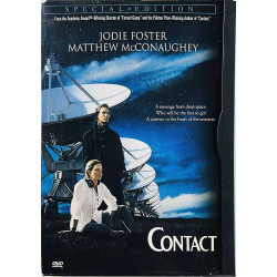 DVD - Elokuva DVD Contact - ensimmäinen yhteys  kansi EX levy EX Käytetty DVD