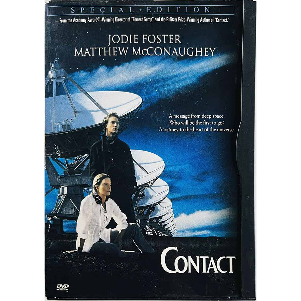 DVD - Elokuva DVD Contact - ensimmäinen yhteys  kansi EX levy EX Käytetty DVD