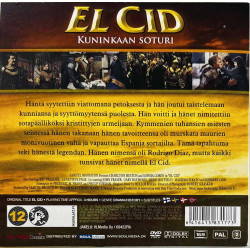 DVD - Elokuva DVD El Cid kuninkaan soturi  kansi EX levy EX Käytetty DVD