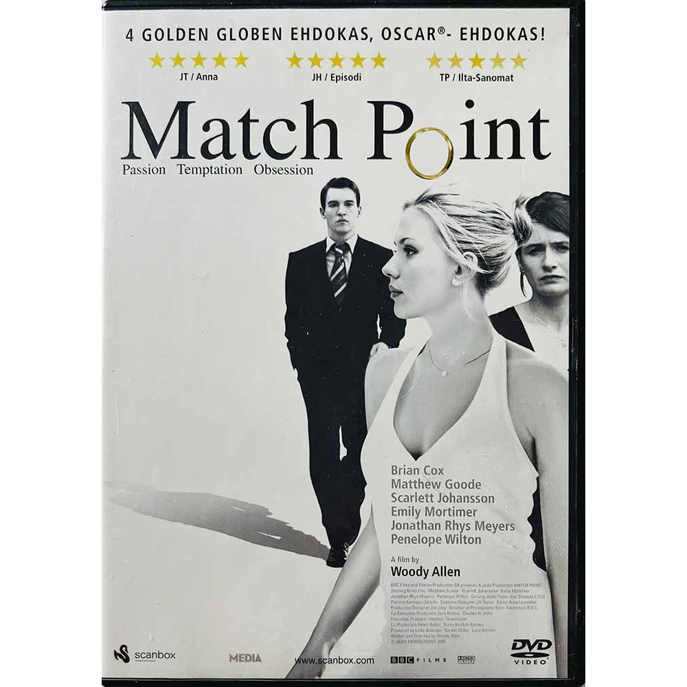 DVD - Elokuva DVD Match Point  kansi EX levy EX- Käytetty DVD