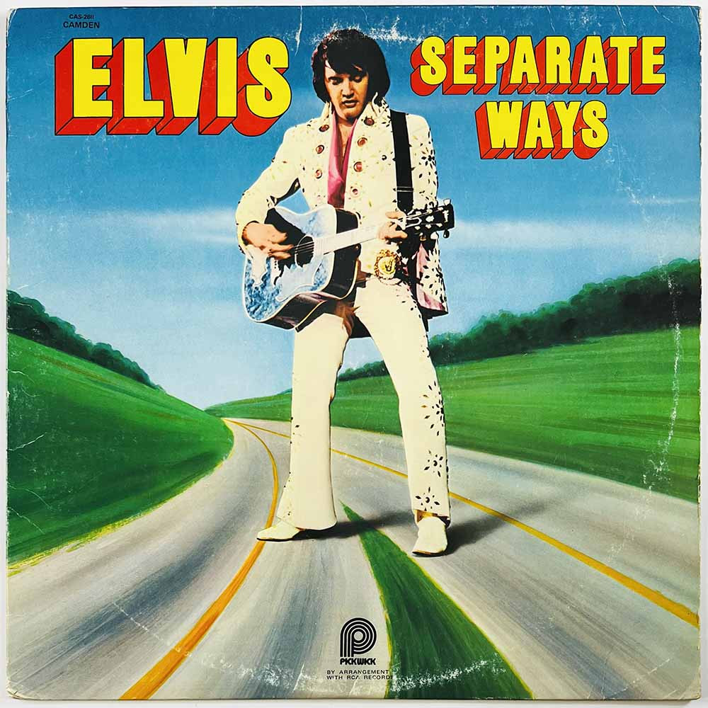 Elvis LP Separate Ways  kansi VG levy VG Käytetty LP