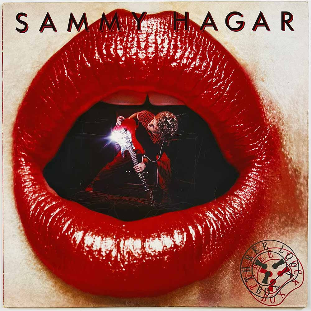 Hagar Sammy LP Three Lock Box  kansi VG levy VG+ Käytetty LP