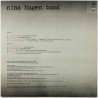 Nina Hagen Band LP Unbehagen  kansi EX- levy EX Käytetty LP