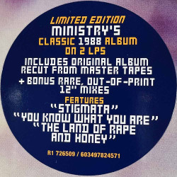Ministry LP The Land Of Rape And Honey 2LP  vinyyli LP